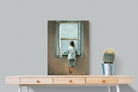 Young Woman at a Window-Wall_Art-60 x 80cm-Mounted Canvas-No Frame-Pixalot