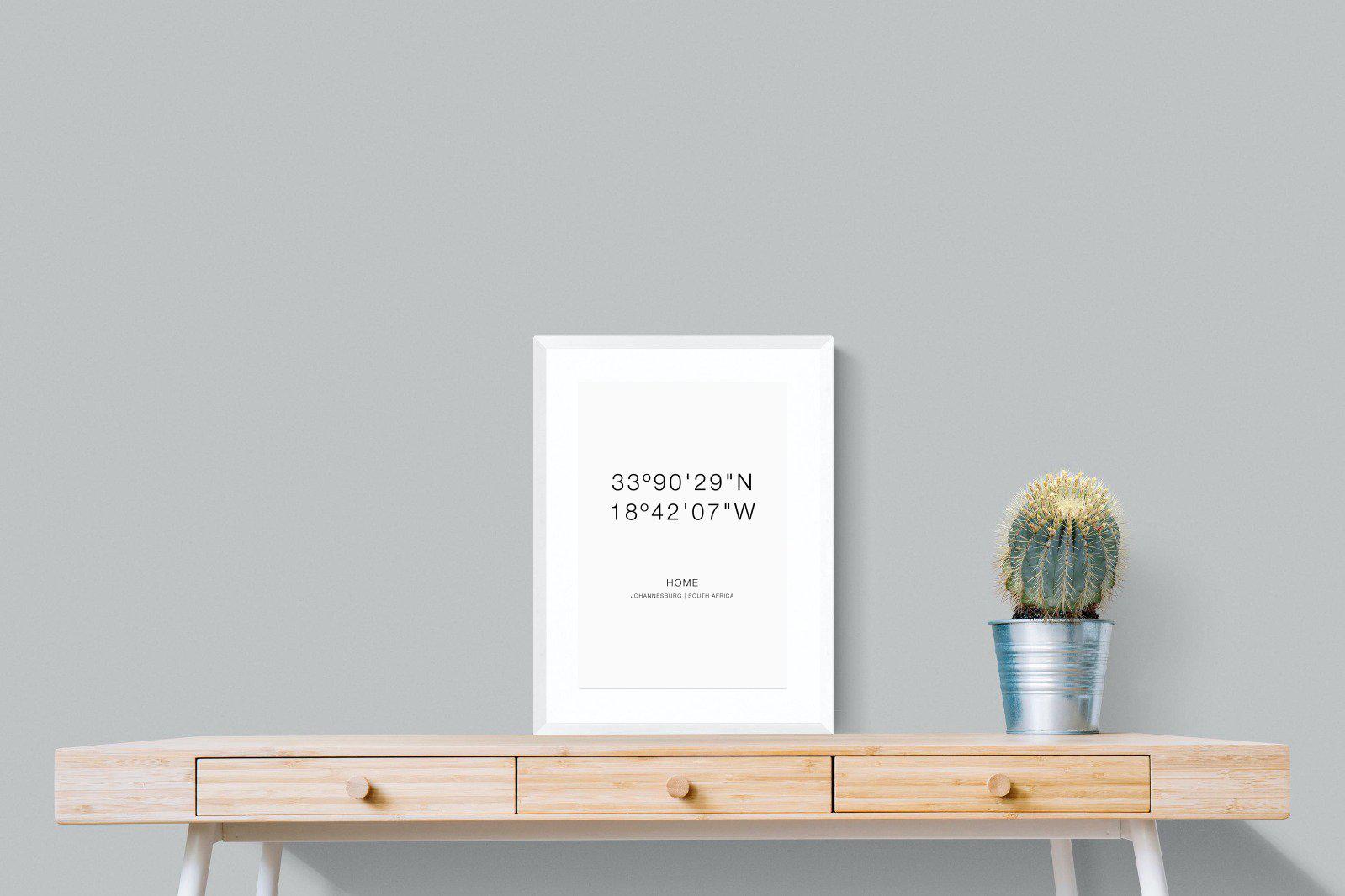 Your Home Coordinates-Wall_Art-45 x 60cm-Framed Print-White-Pixalot