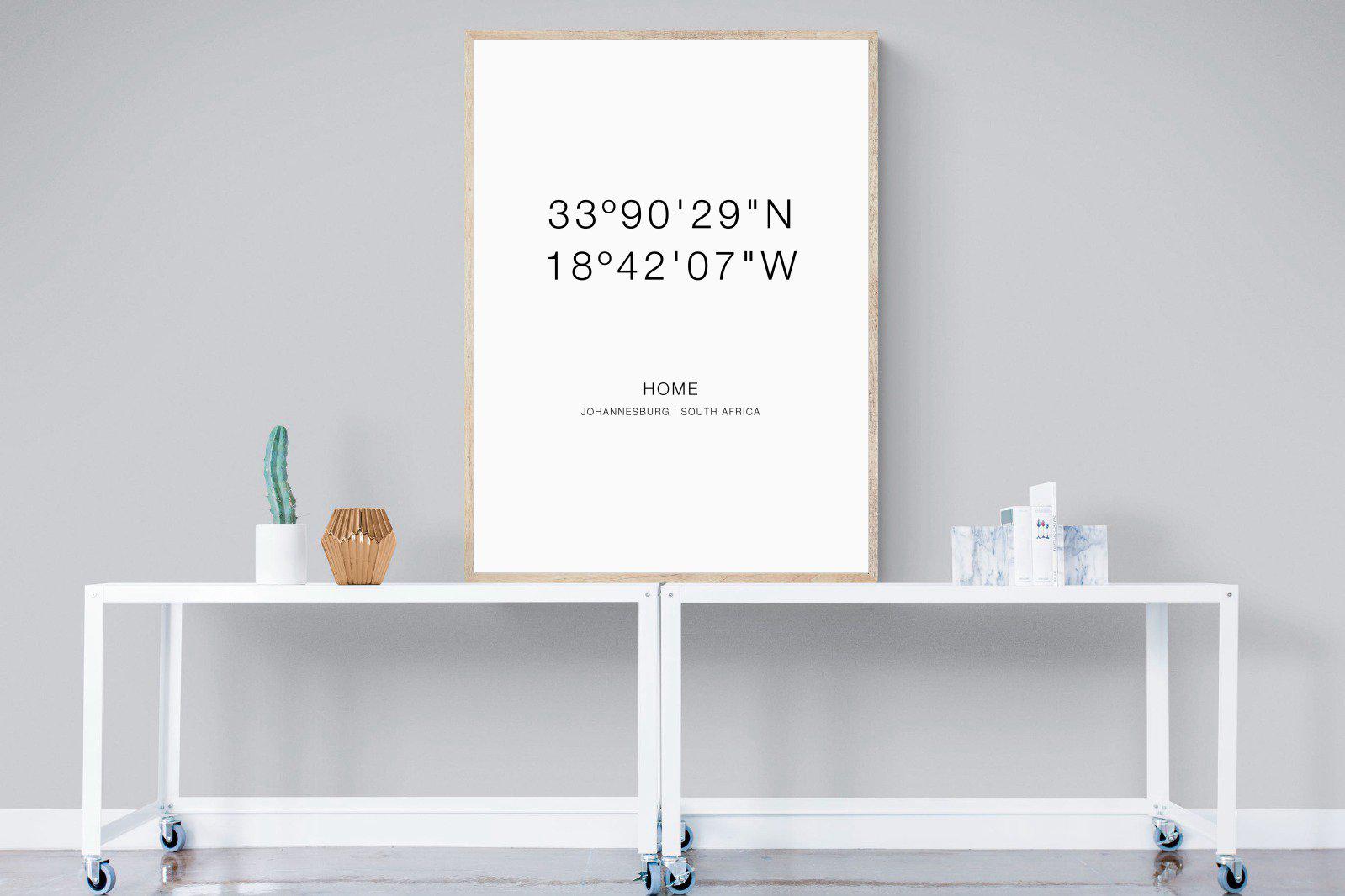 Your Home Coordinates-Wall_Art-90 x 120cm-Mounted Canvas-Wood-Pixalot