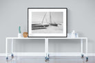 Zanzibar Fishing Boats-Wall_Art-120 x 90cm-Framed Print-Black-Pixalot