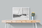 Zanzibar Fishing Boats-Wall_Art-80 x 60cm-Mounted Canvas-White-Pixalot