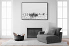 Zebra Herd-Wall_Art-150 x 100cm-Mounted Canvas-Black-Pixalot
