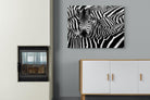 Zebra Look-Wall_Art-100 x 75cm-Mounted Canvas-No Frame-Pixalot