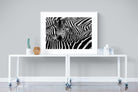 Zebra Look-Wall_Art-120 x 90cm-Framed Print-White-Pixalot
