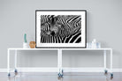 Zebra Look-Wall_Art-120 x 90cm-Framed Print-Black-Pixalot