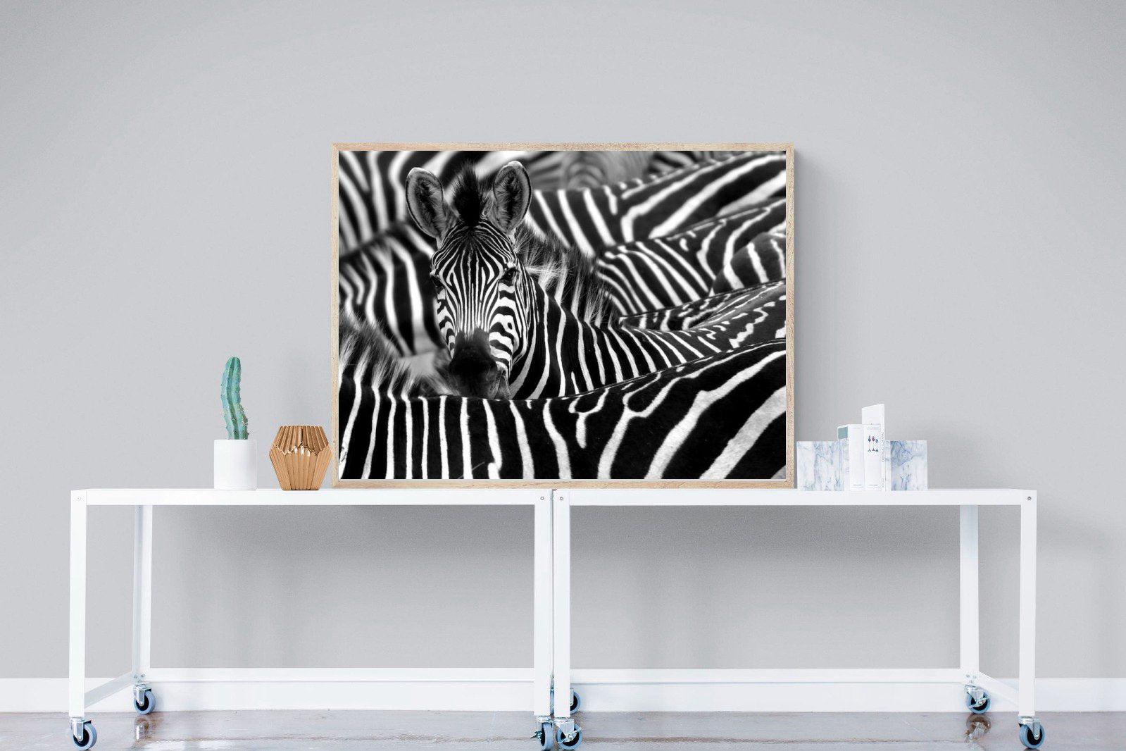 Zebra Look-Wall_Art-120 x 90cm-Mounted Canvas-Wood-Pixalot
