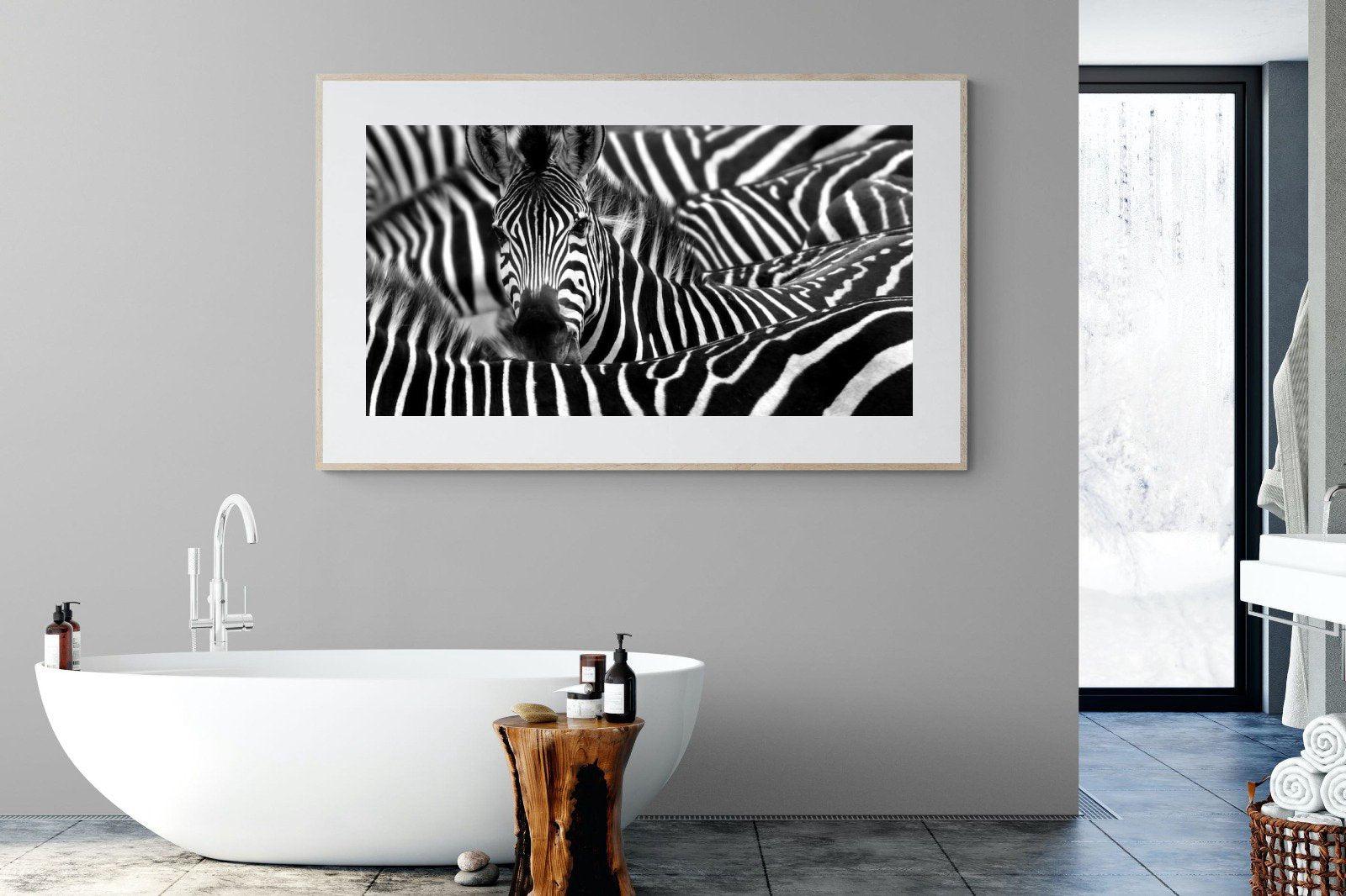 Zebra Look-Wall_Art-180 x 110cm-Framed Print-Wood-Pixalot