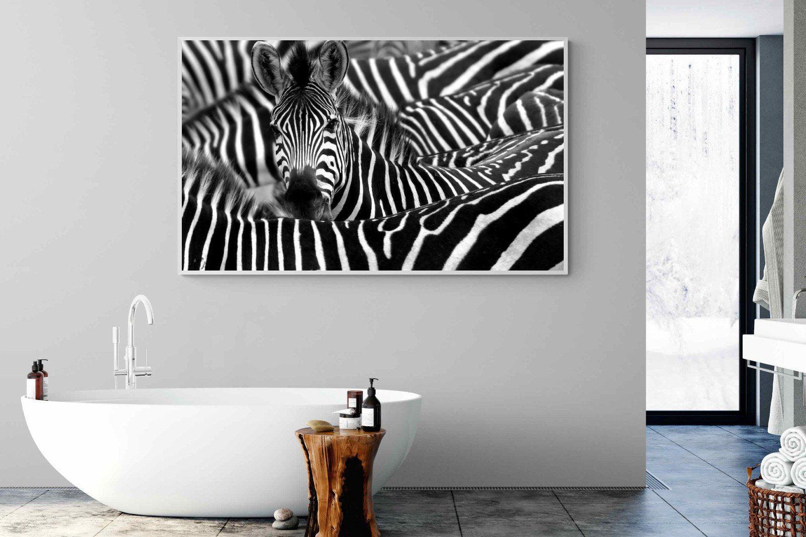 Zebra Look-Wall_Art-180 x 110cm-Mounted Canvas-White-Pixalot