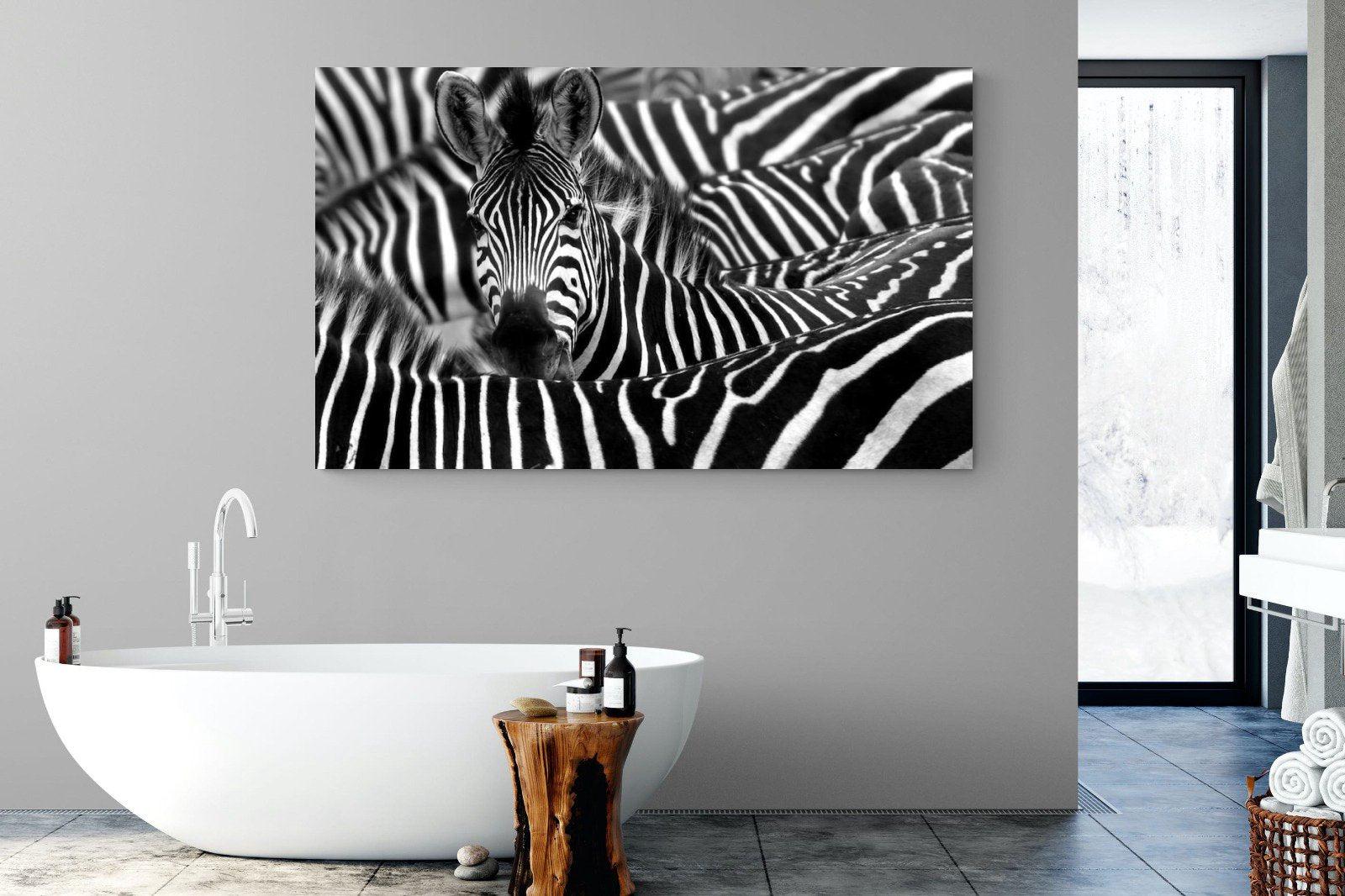 Zebra Look-Wall_Art-180 x 110cm-Mounted Canvas-No Frame-Pixalot