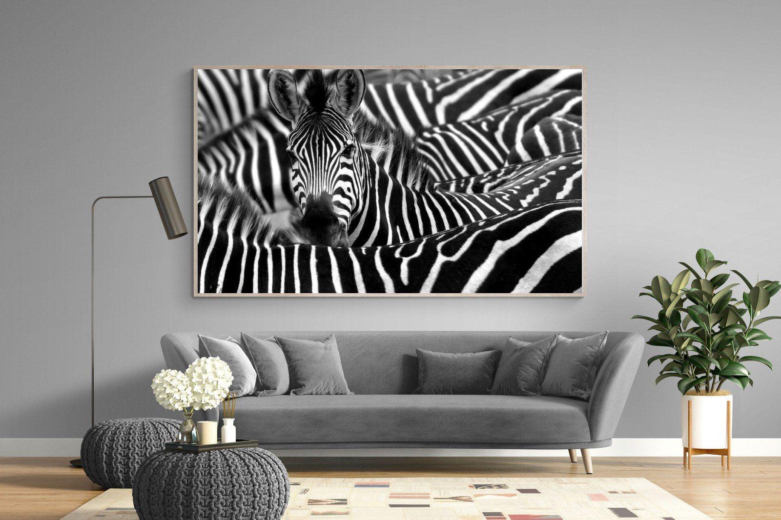 Zebra Look-Wall_Art-220 x 130cm-Mounted Canvas-Wood-Pixalot