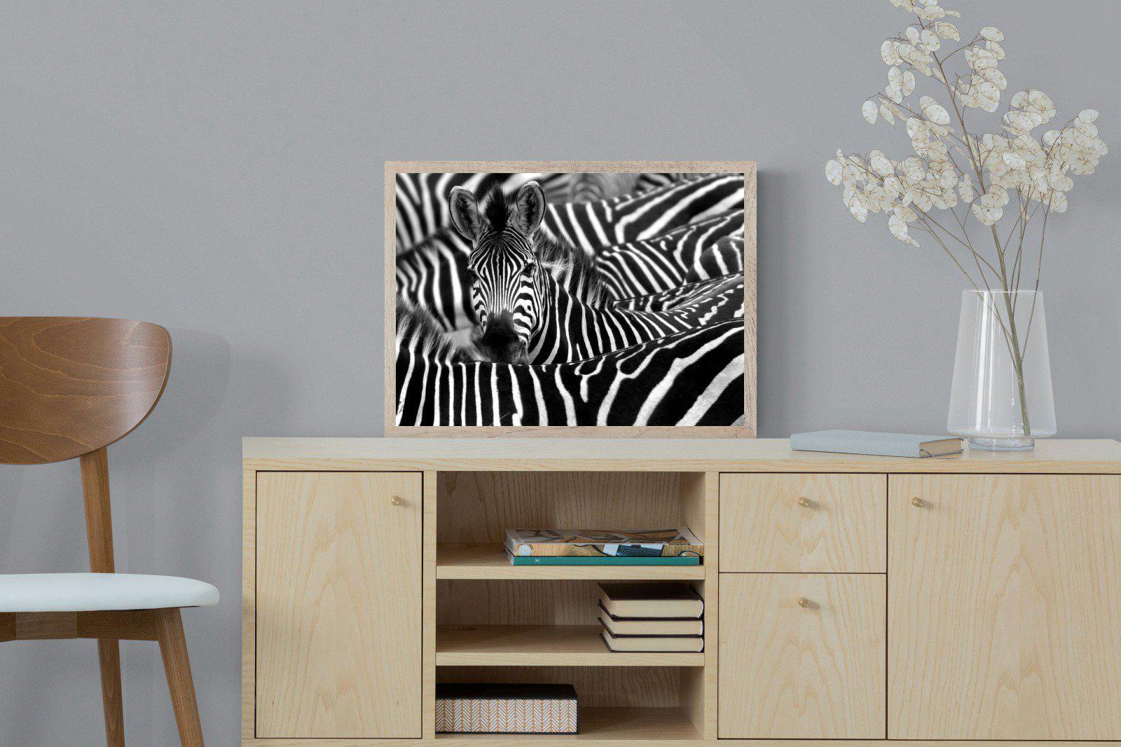 Zebra Look-Wall_Art-60 x 45cm-Mounted Canvas-Wood-Pixalot