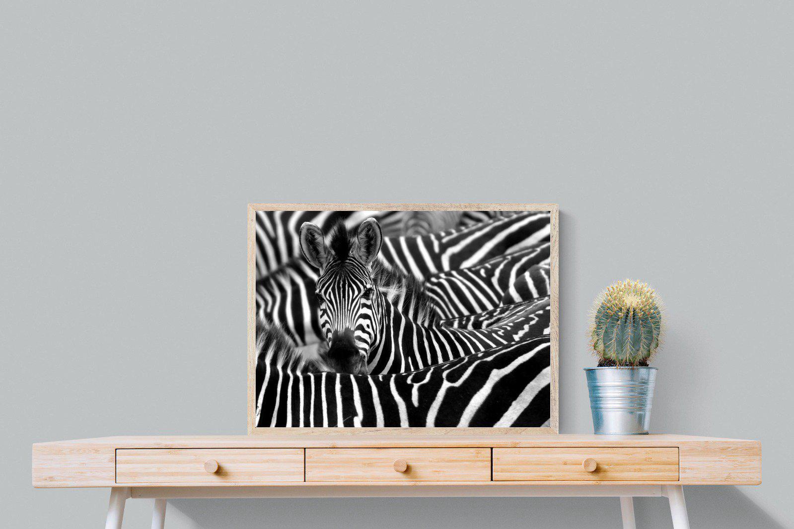 Zebra Look-Wall_Art-80 x 60cm-Mounted Canvas-Wood-Pixalot