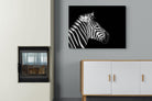 Zebra-Wall_Art-100 x 75cm-Mounted Canvas-No Frame-Pixalot