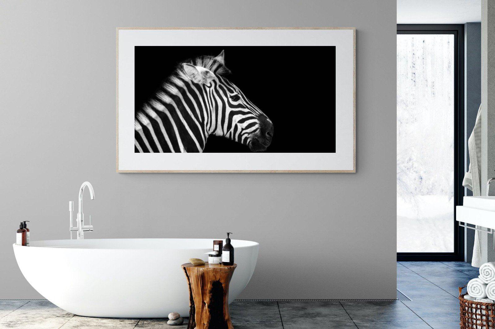 Zebra-Wall_Art-180 x 110cm-Framed Print-Wood-Pixalot