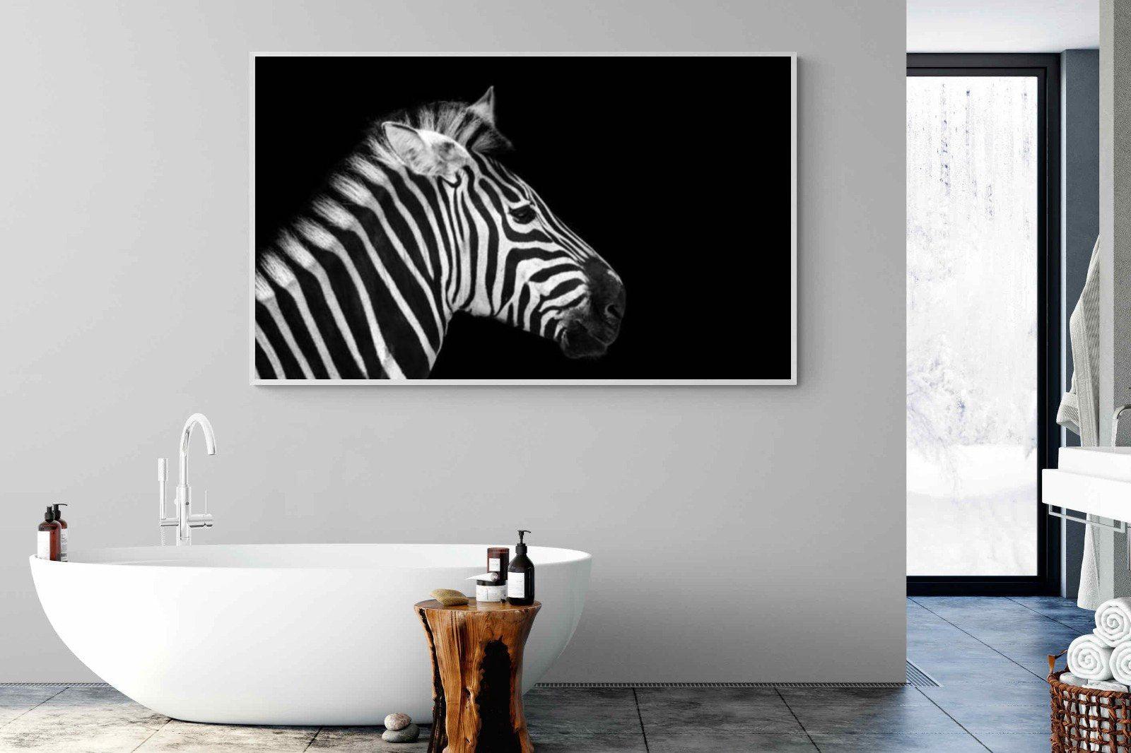 Zebra-Wall_Art-180 x 110cm-Mounted Canvas-White-Pixalot