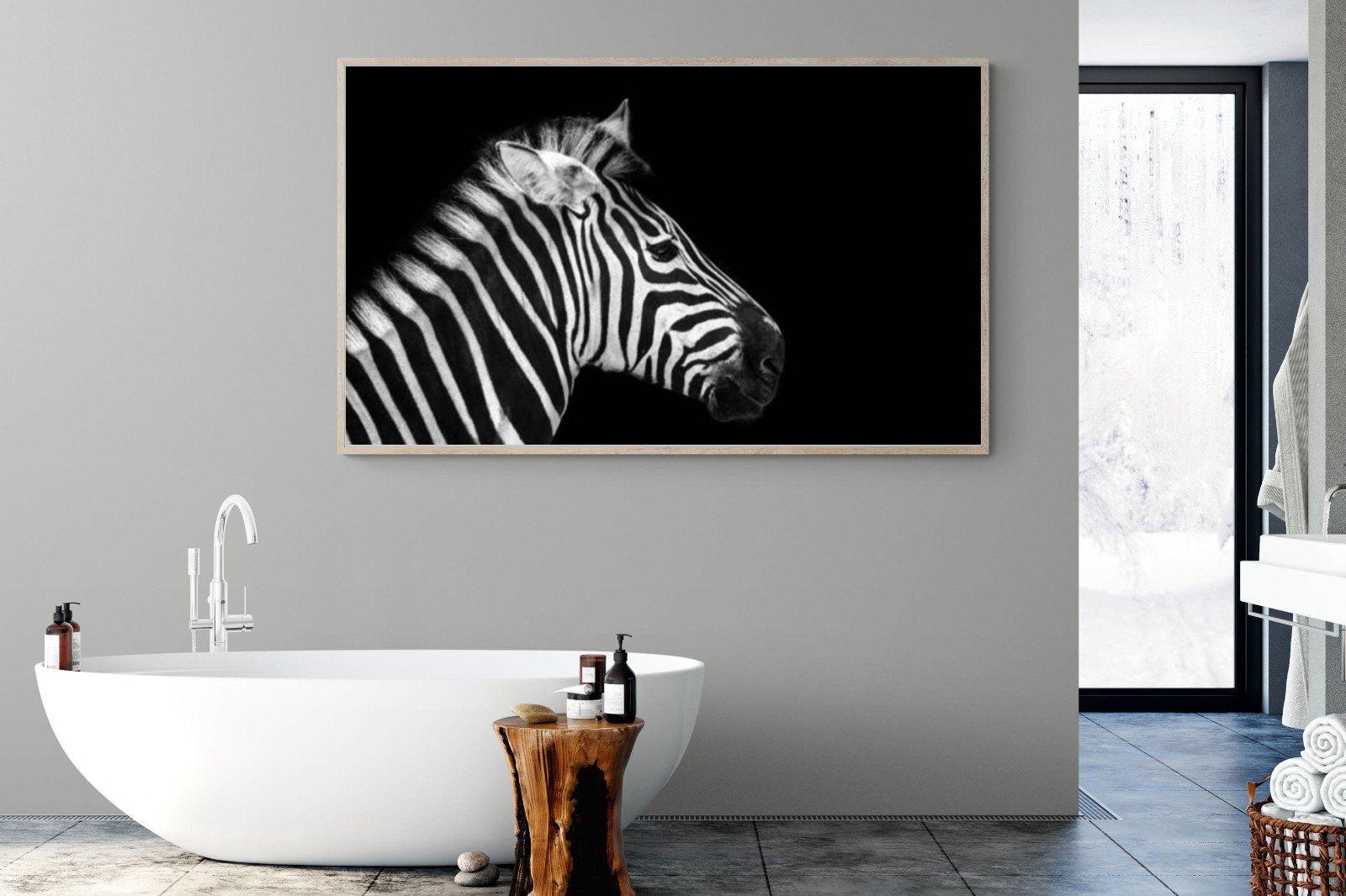 Zebra-Wall_Art-180 x 110cm-Mounted Canvas-Wood-Pixalot