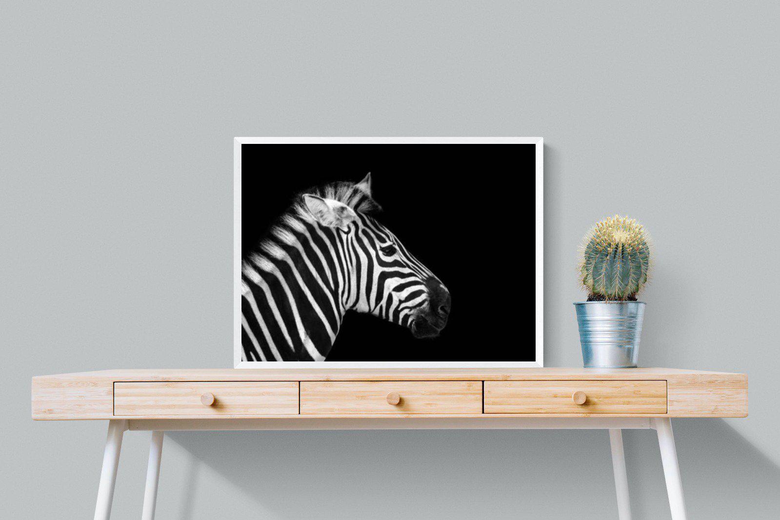 Zebra-Wall_Art-80 x 60cm-Mounted Canvas-White-Pixalot