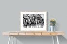 Zebra Quench-Wall_Art-80 x 60cm-Framed Print-Wood-Pixalot