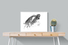 Zebra Tussle-Wall_Art-80 x 60cm-Mounted Canvas-White-Pixalot