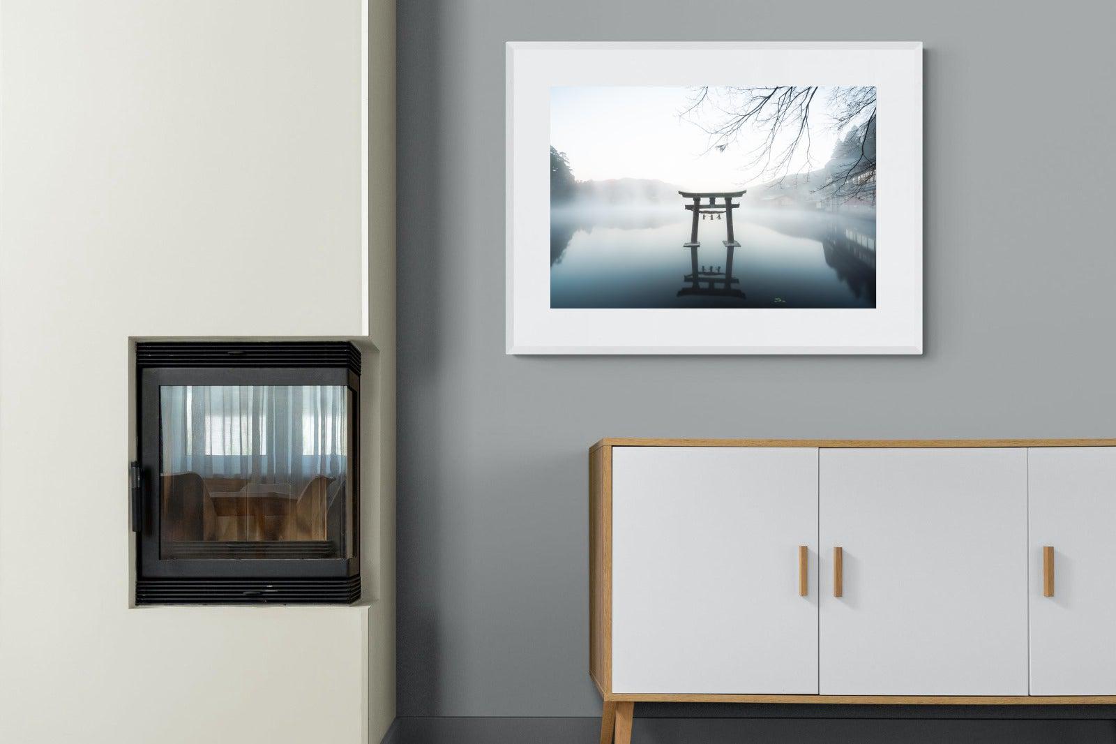 Zen-Wall_Art-100 x 75cm-Framed Print-White-Pixalot
