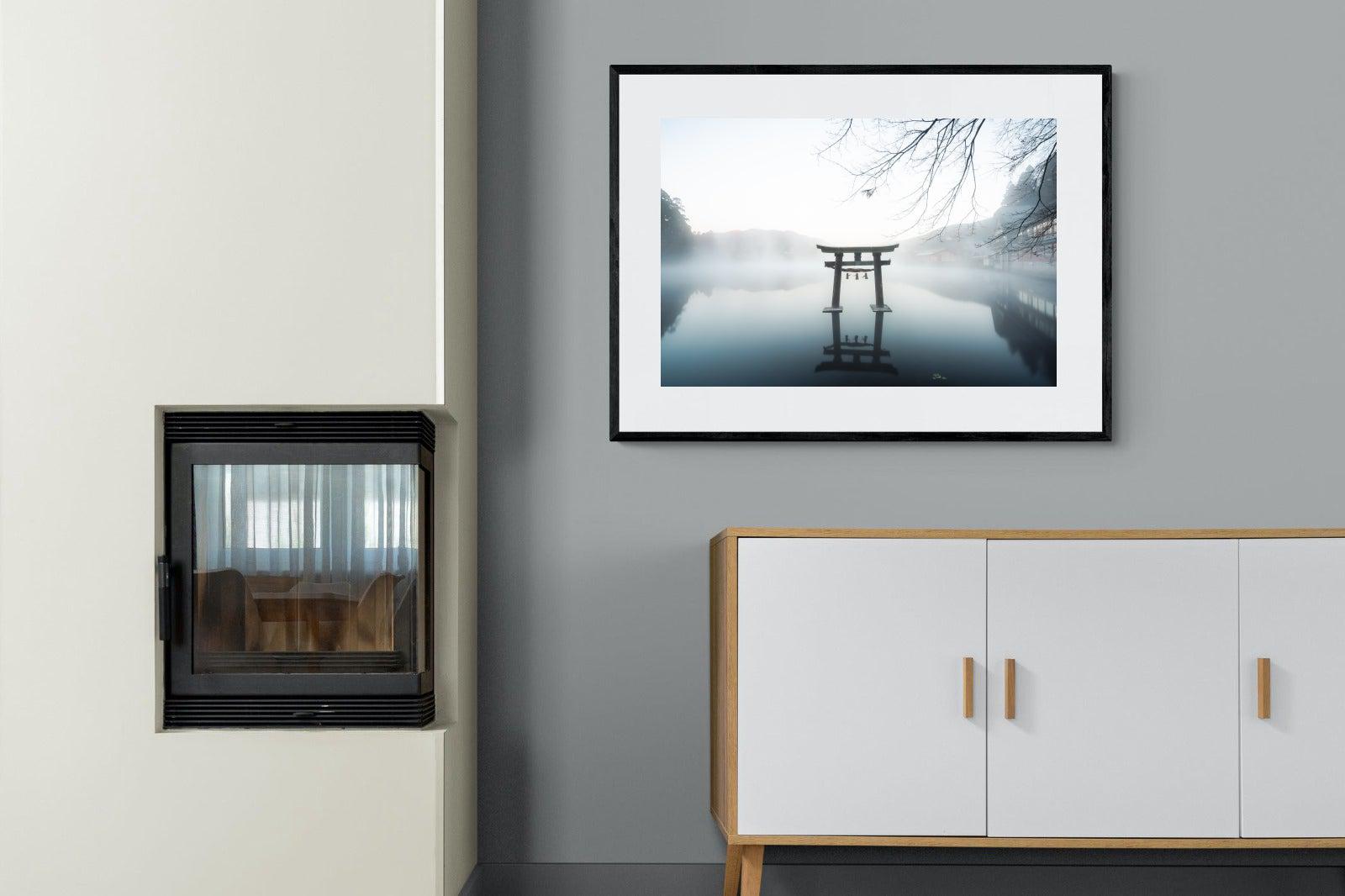 Zen-Wall_Art-100 x 75cm-Framed Print-Black-Pixalot