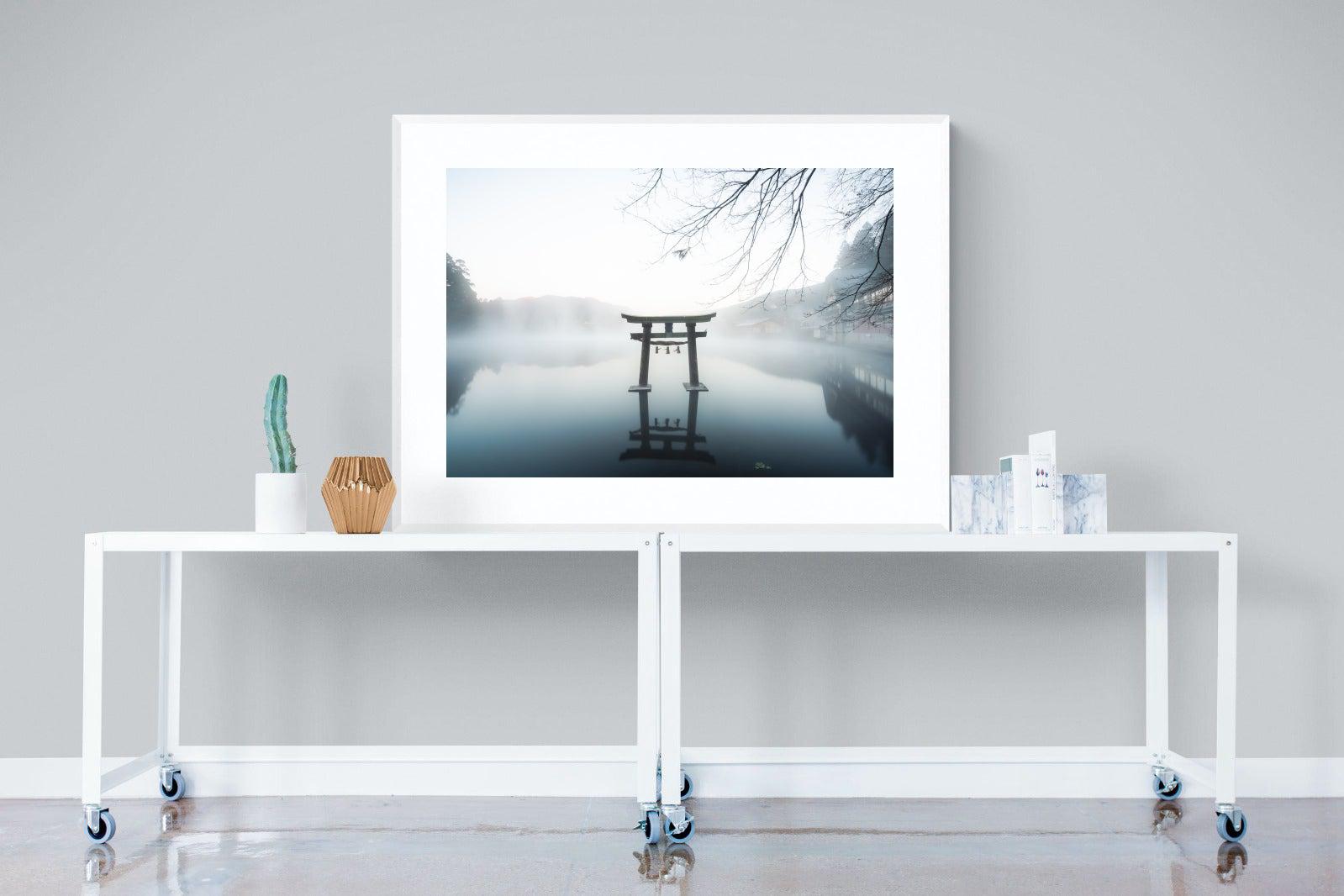 Zen-Wall_Art-120 x 90cm-Framed Print-White-Pixalot