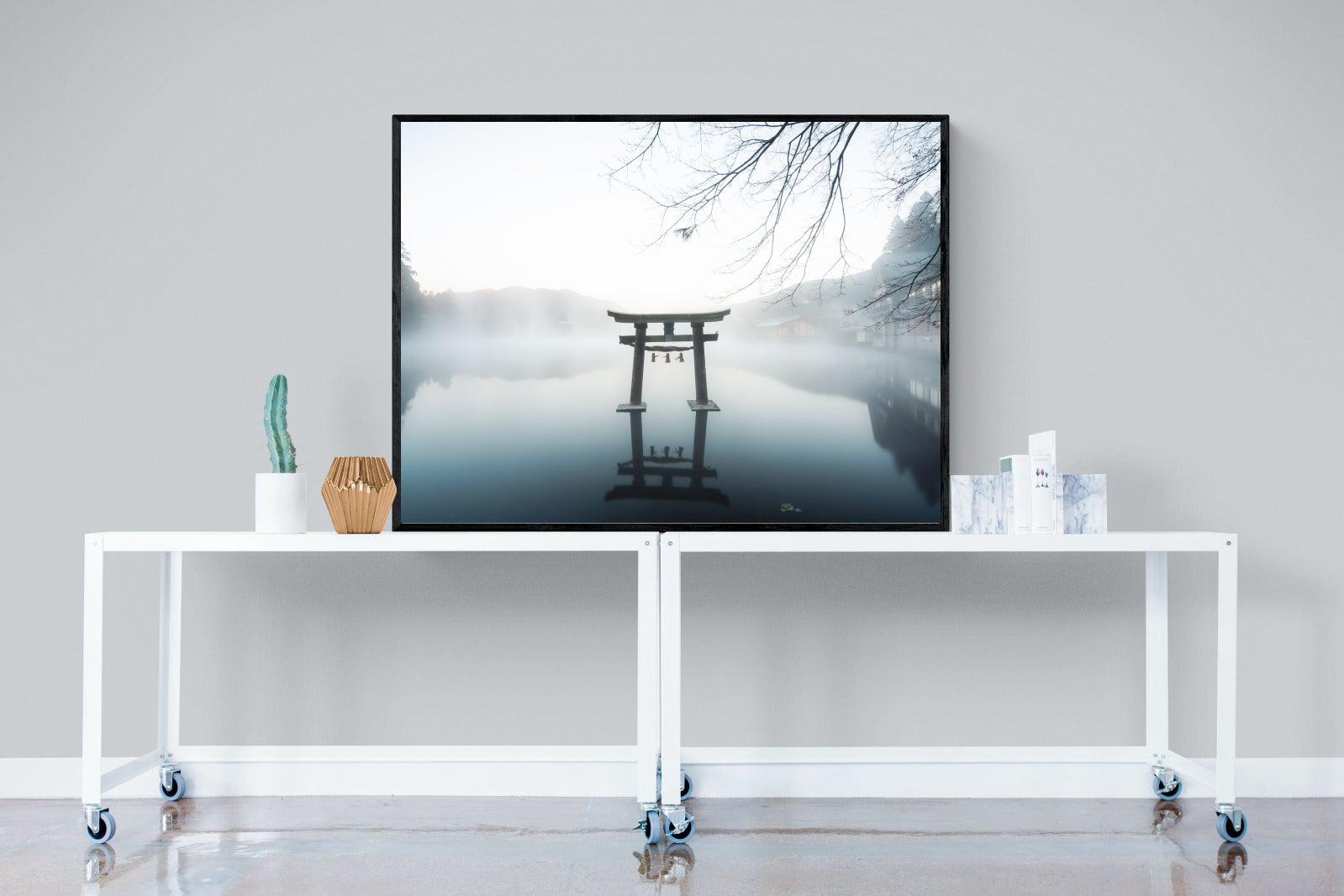 Zen-Wall_Art-120 x 90cm-Mounted Canvas-Black-Pixalot
