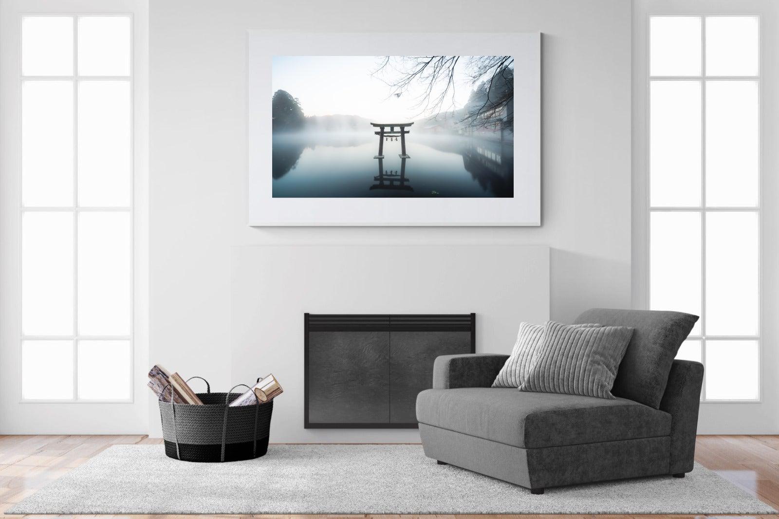 Zen-Wall_Art-150 x 100cm-Framed Print-White-Pixalot