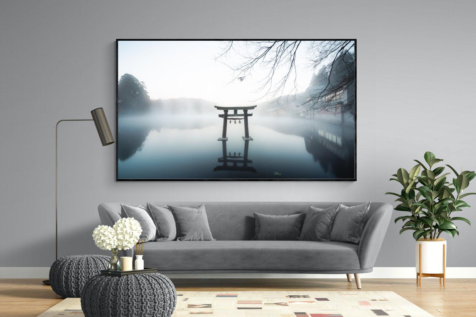 Zen-Wall_Art-220 x 130cm-Mounted Canvas-Black-Pixalot