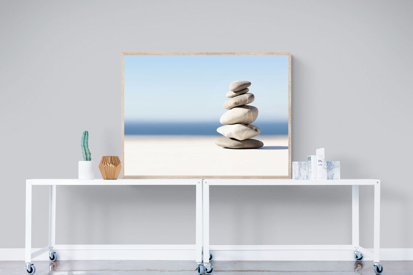 Zen Stones-Wall_Art-120 x 90cm-Mounted Canvas-Wood-Pixalot