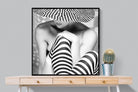 Zigzag-Wall_Art-100 x 100cm-Mounted Canvas-Black-Pixalot