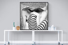 Zigzag-Wall_Art-120 x 120cm-Mounted Canvas-Black-Pixalot