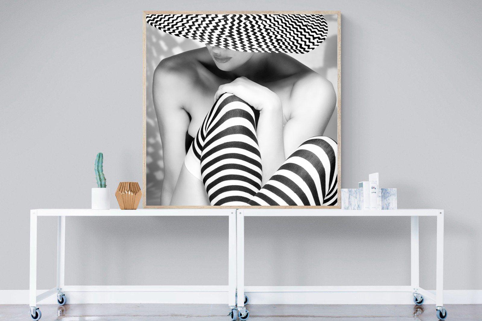 Zigzag-Wall_Art-120 x 120cm-Mounted Canvas-Wood-Pixalot