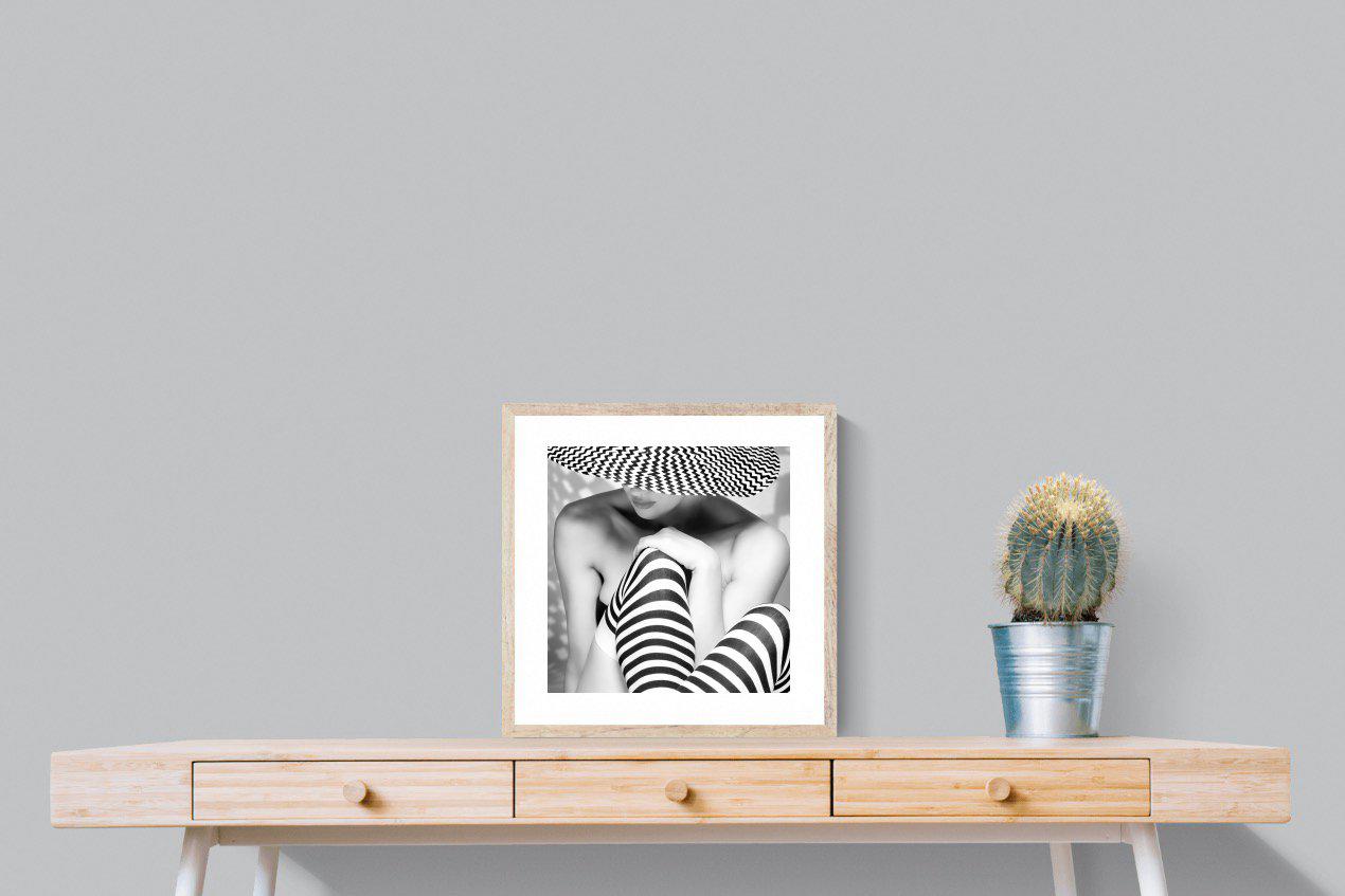 Zigzag-Wall_Art-50 x 50cm-Framed Print-Wood-Pixalot