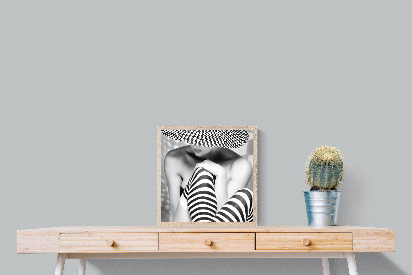 Zigzag-Wall_Art-50 x 50cm-Mounted Canvas-Wood-Pixalot