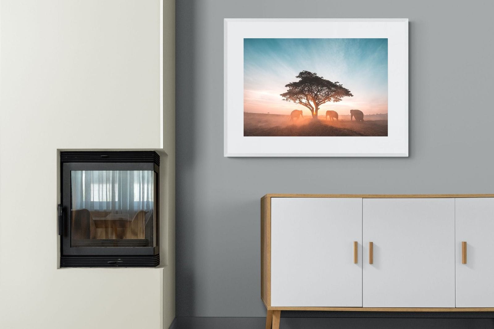Acacia Cover-Wall_Art-100 x 75cm-Framed Print-White-Pixalot