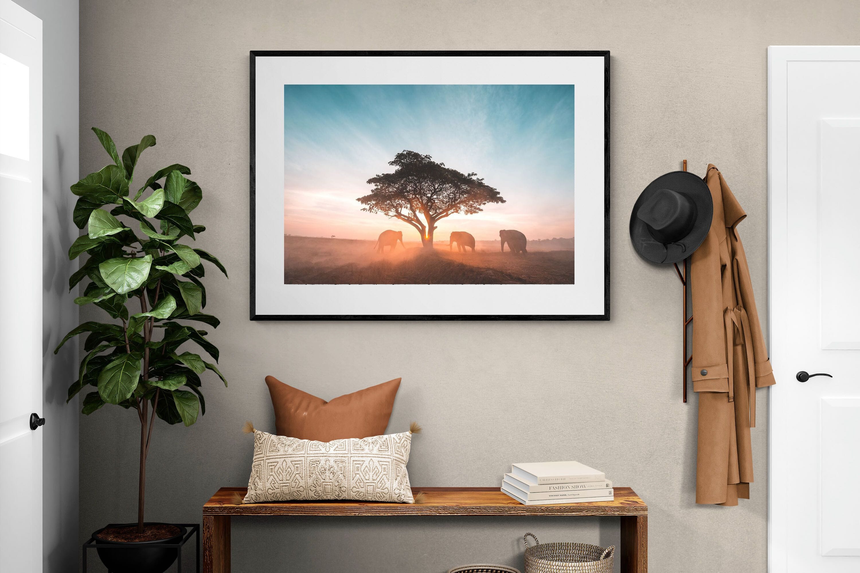 Acacia Cover-Wall_Art-120 x 90cm-Framed Print-Black-Pixalot