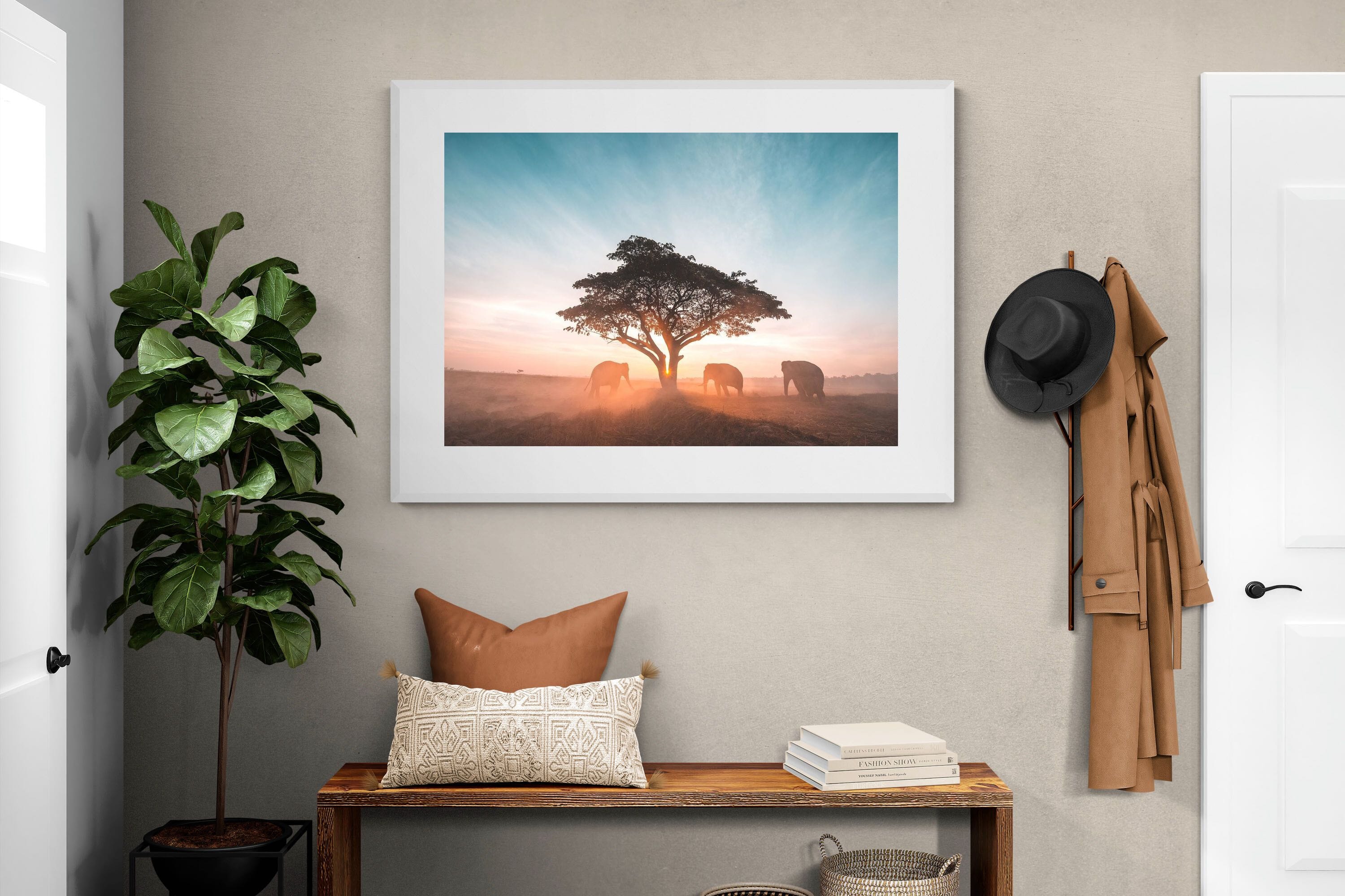 Acacia Cover-Wall_Art-120 x 90cm-Framed Print-White-Pixalot