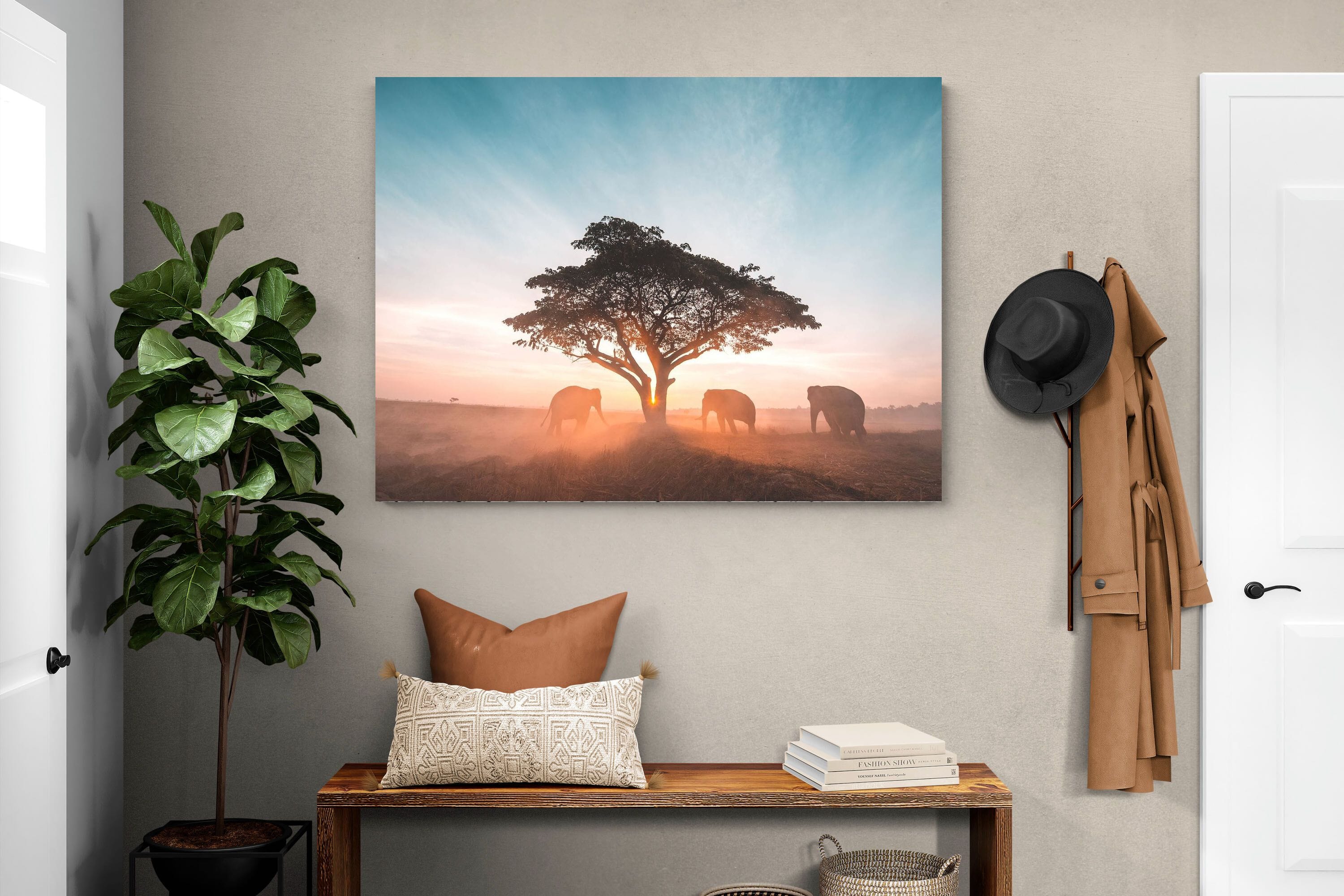 Acacia Cover-Wall_Art-120 x 90cm-Mounted Canvas-No Frame-Pixalot