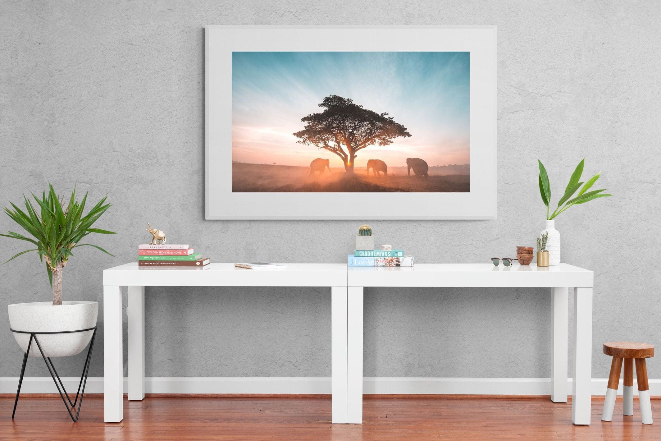 Acacia Cover-Wall_Art-150 x 100cm-Framed Print-White-Pixalot