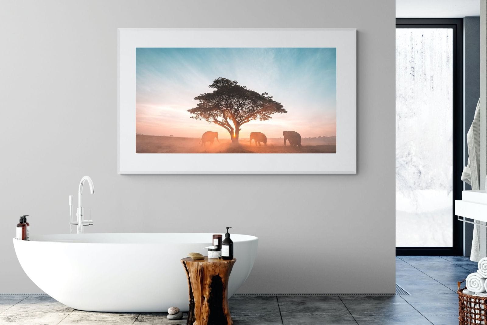 Acacia Cover-Wall_Art-180 x 110cm-Framed Print-White-Pixalot