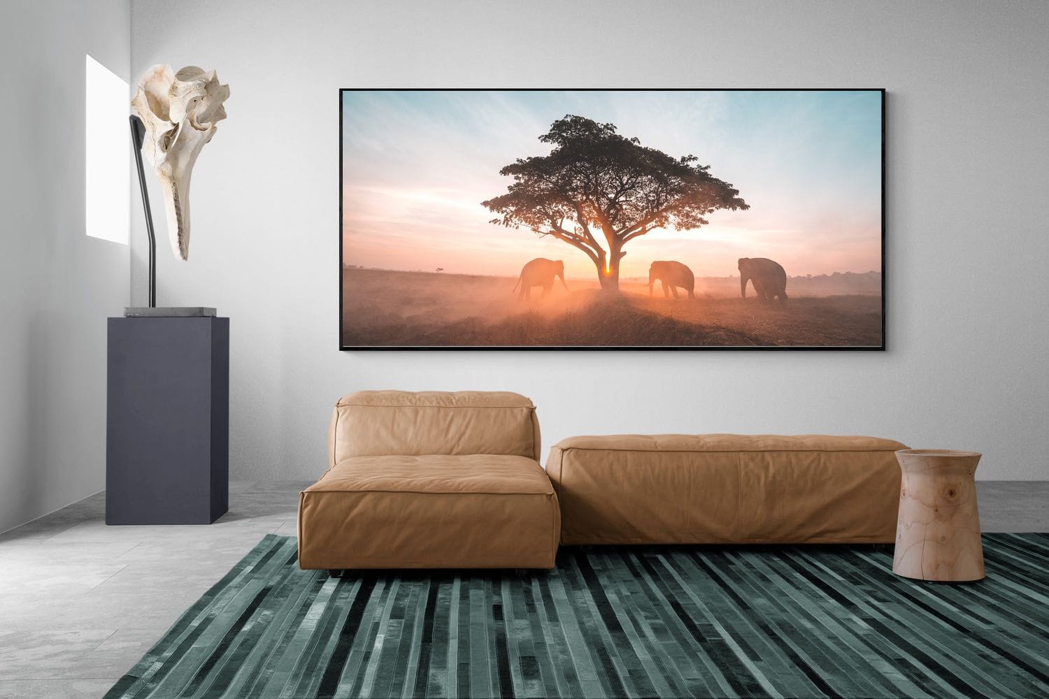 Acacia Cover-Wall_Art-275 x 130cm-Mounted Canvas-Black-Pixalot
