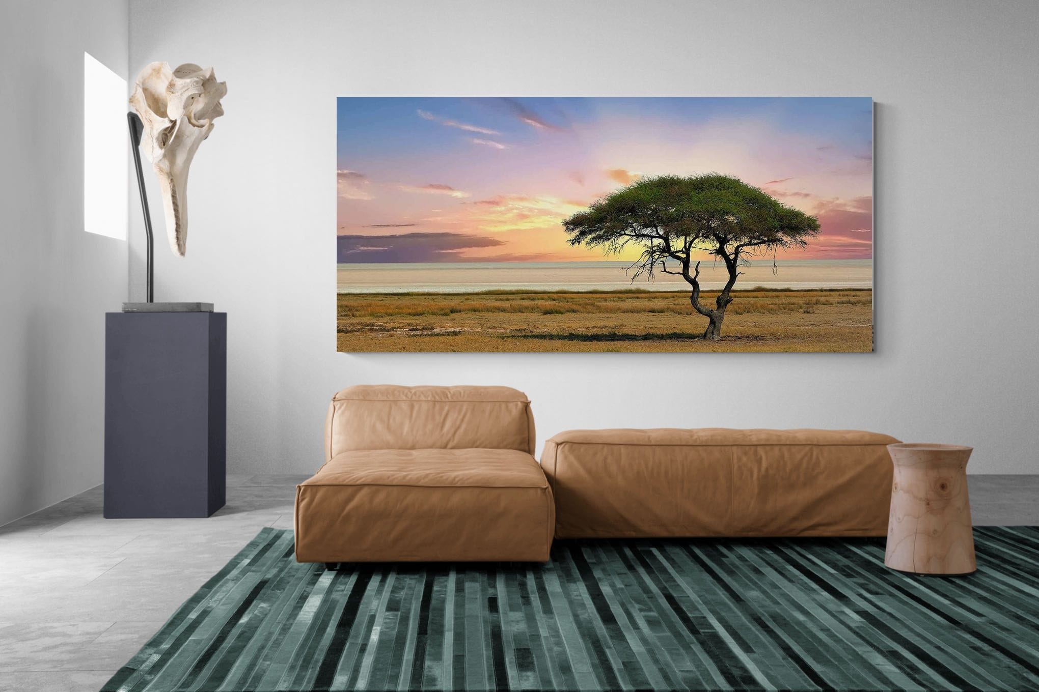 Acacia Tree-Wall_Art-275 x 130cm-Mounted Canvas-No Frame-Pixalot