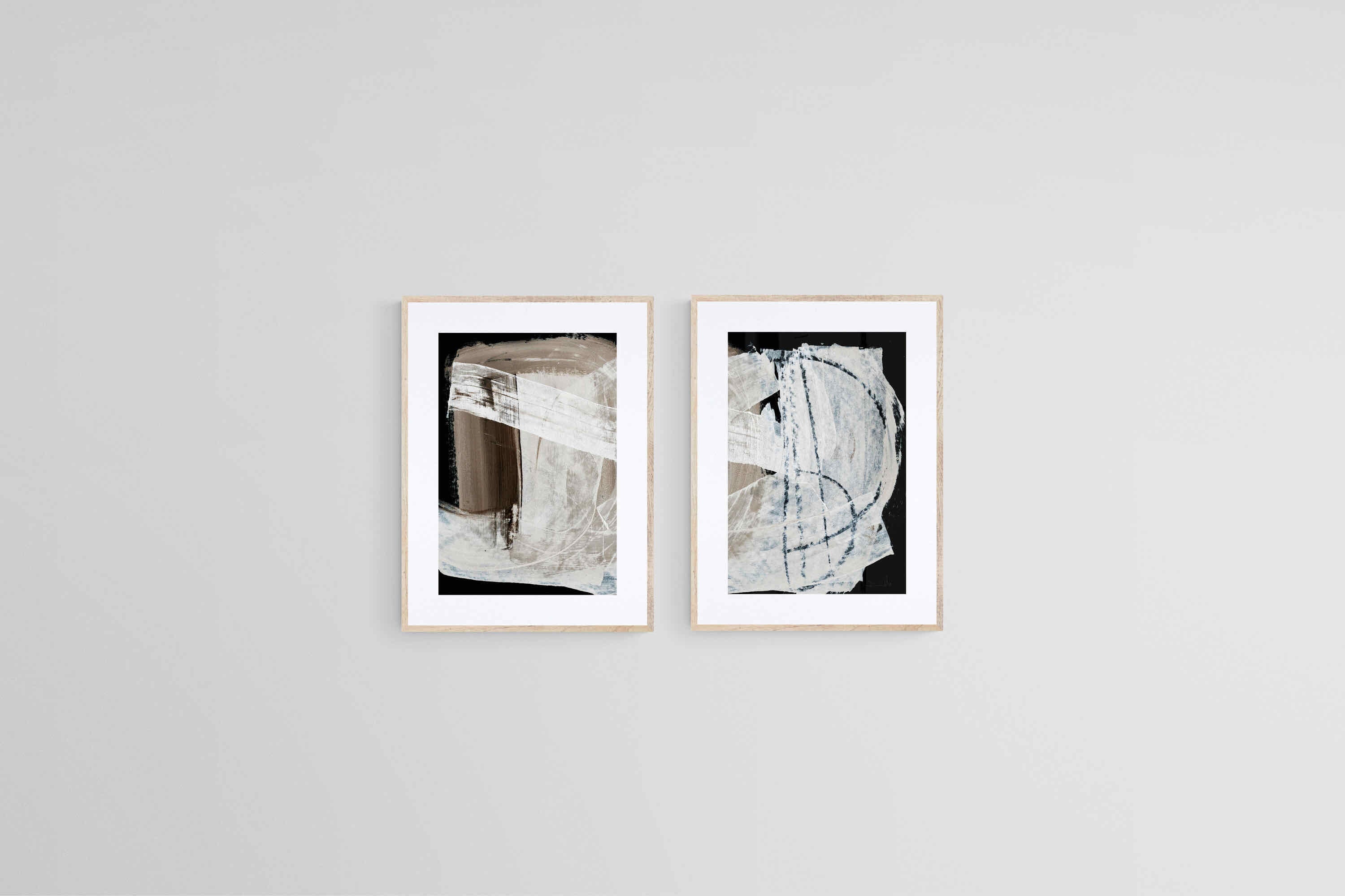 After Dark Set-Wall_Art-45 x 60cm (x2)-Framed Print-Wood-Pixalot