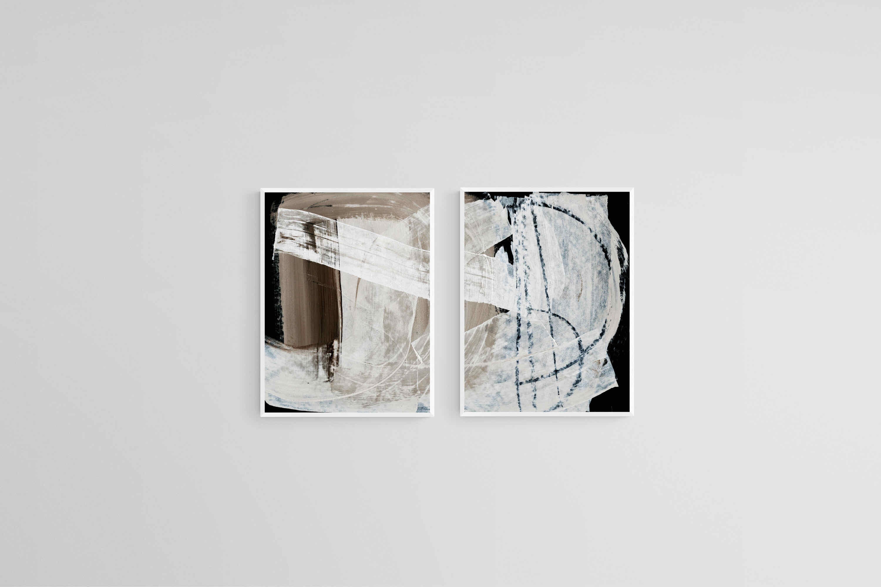 After Dark Set-Wall_Art-45 x 60cm (x2)-Mounted Canvas-White-Pixalot