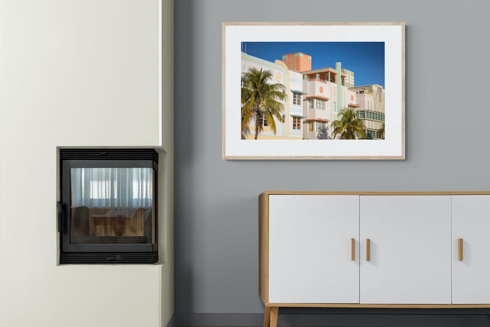 Art Deco Design-Wall_Art-100 x 75cm-Framed Print-Wood-Pixalot