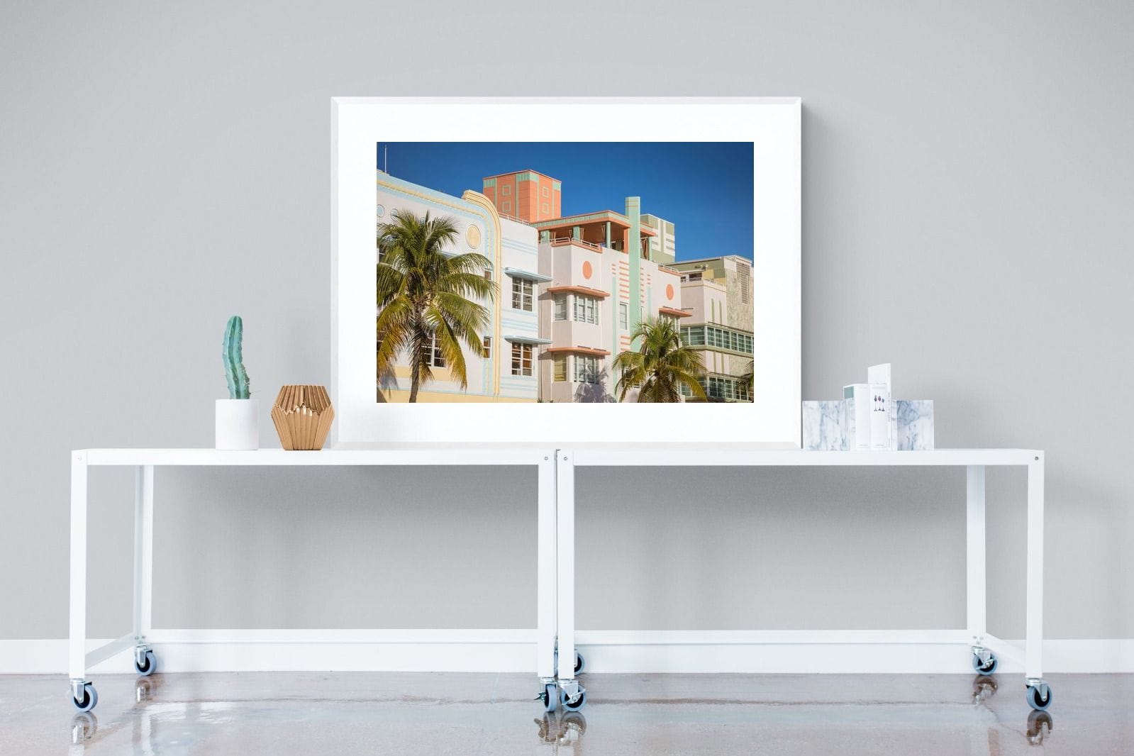 Art Deco Design-Wall_Art-120 x 90cm-Framed Print-White-Pixalot