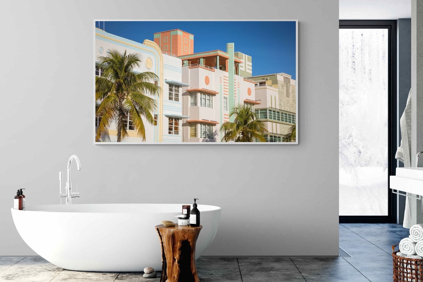 Art Deco Design-Wall_Art-180 x 110cm-Mounted Canvas-White-Pixalot