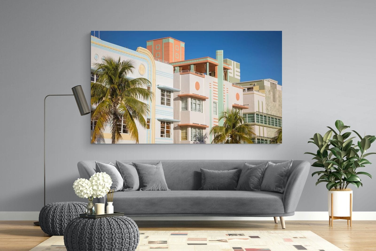 Art Deco Design-Wall_Art-220 x 130cm-Mounted Canvas-No Frame-Pixalot
