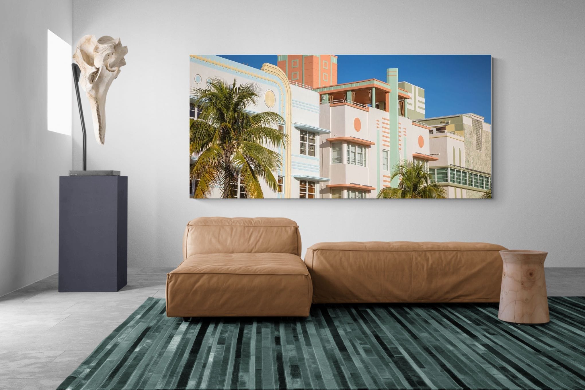 Art Deco Design-Wall_Art-275 x 130cm-Mounted Canvas-No Frame-Pixalot